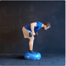 Bosu Bent Over Dumbbell Row Nasıl Yapılır?